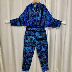 Red's Threads Vintage Jumpsuit Womens Large 80s Boho Festival Retro Whimsigoth